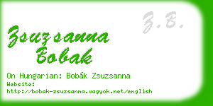 zsuzsanna bobak business card