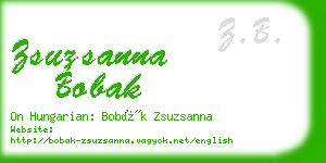 zsuzsanna bobak business card